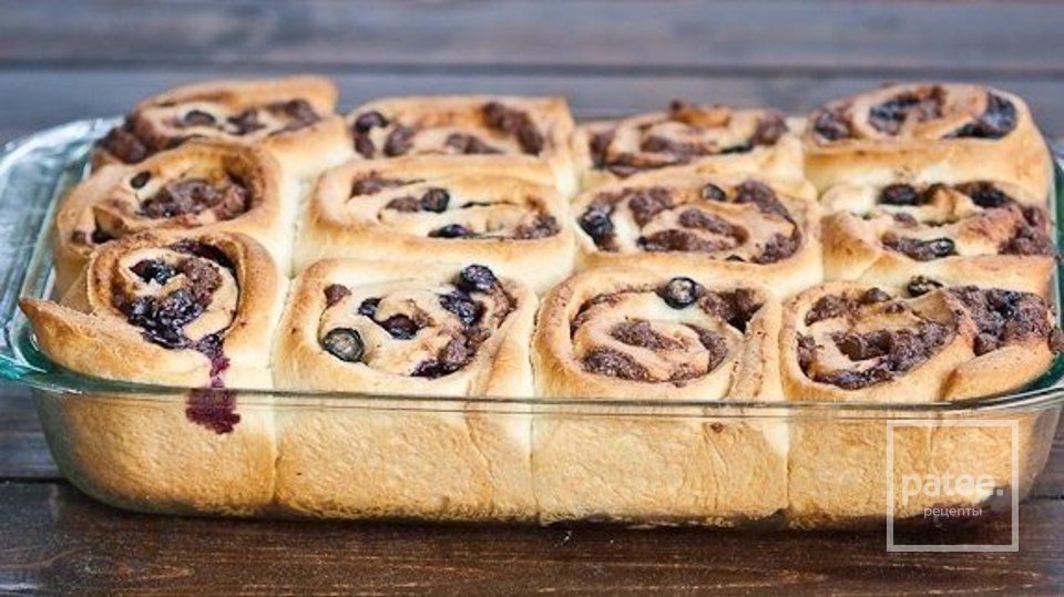 Чернично-шоколадные булочки. - Шаг 1