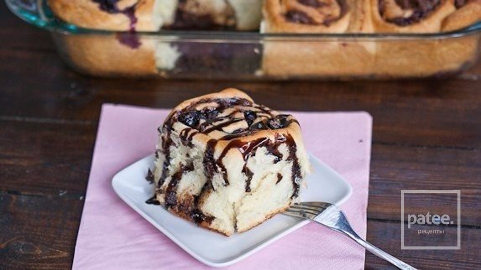 Чернично-шоколадные булочки. - Шаг 2