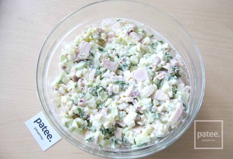Салат с бужениной и огурцом - Шаг 11