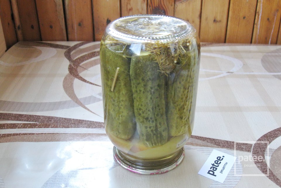 Маринованные огурцы с яблоками - Шаг 12