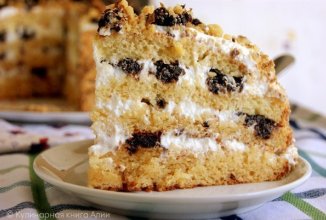 Медовик на кефире .