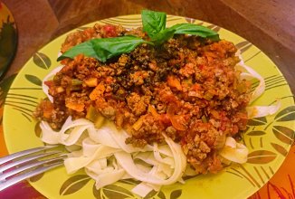 Феттучине с соусом Болоньезе.💚💛❤️