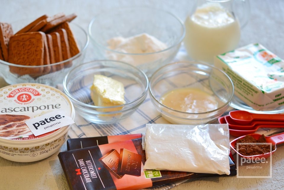 Шоколадный чизкейк без выпечки - Шаг 1