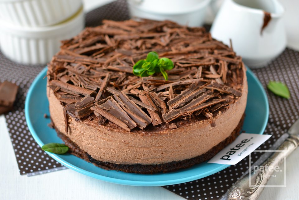 Шоколадный чизкейк без выпечки - Шаг 18