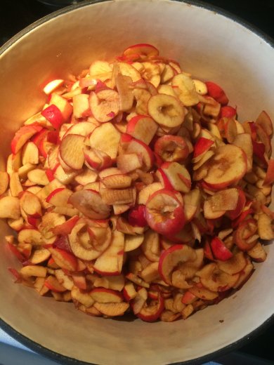 Яблочный конфитюр с орехами - Шаг 1