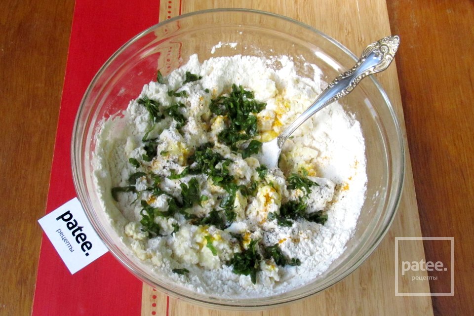 Творожные кексы с базиликом - Шаг 9