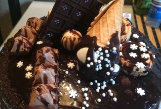 Шоколадно- шоколадный торт