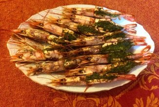 Лангустин с песто🍤