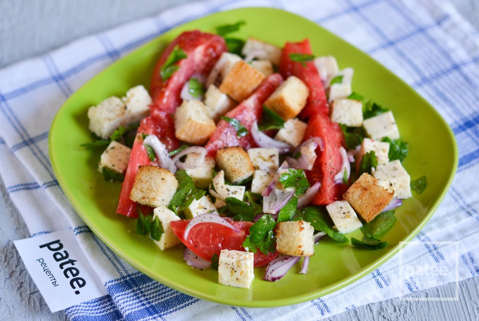 Салат с помидорами и брынзой - Шаг 12