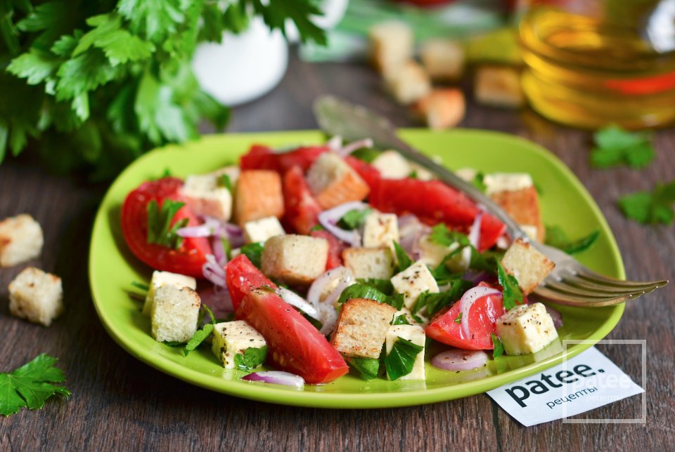 Салат с помидорами и брынзой - Шаг 13