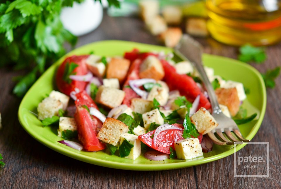 Салат с помидорами и брынзой - Шаг 14