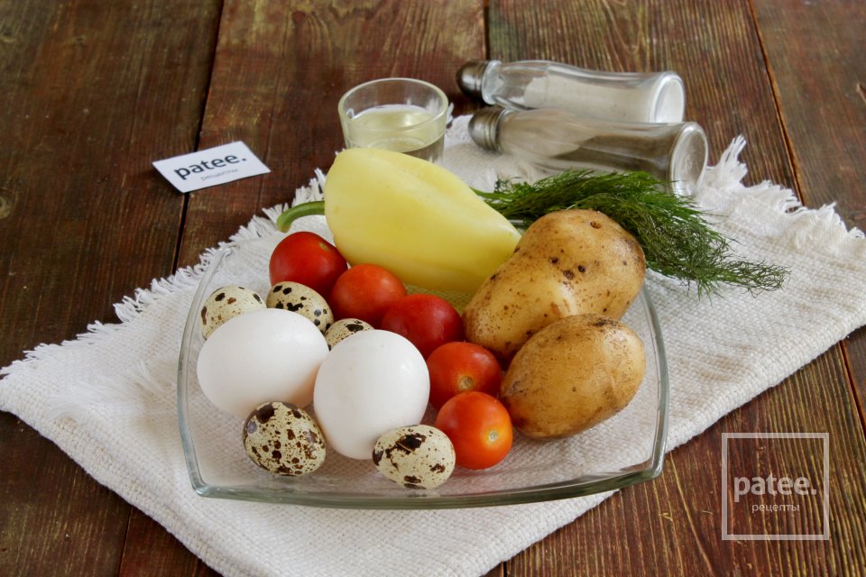 Яичница шакшука с овощами - Шаг 1
