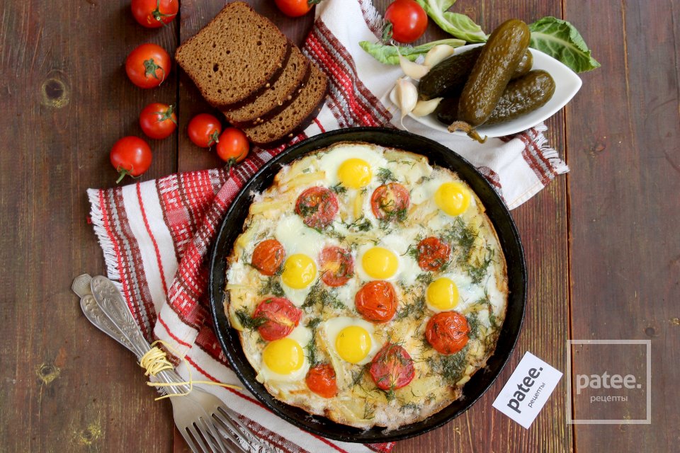 Яичница шакшука с овощами - Шаг 9