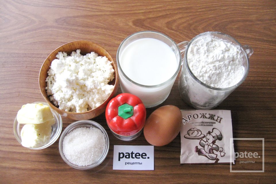 Булочки с творогом - Шаг 1