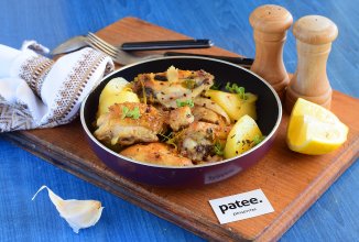 Курица запеченная с лимоном и тимьяном