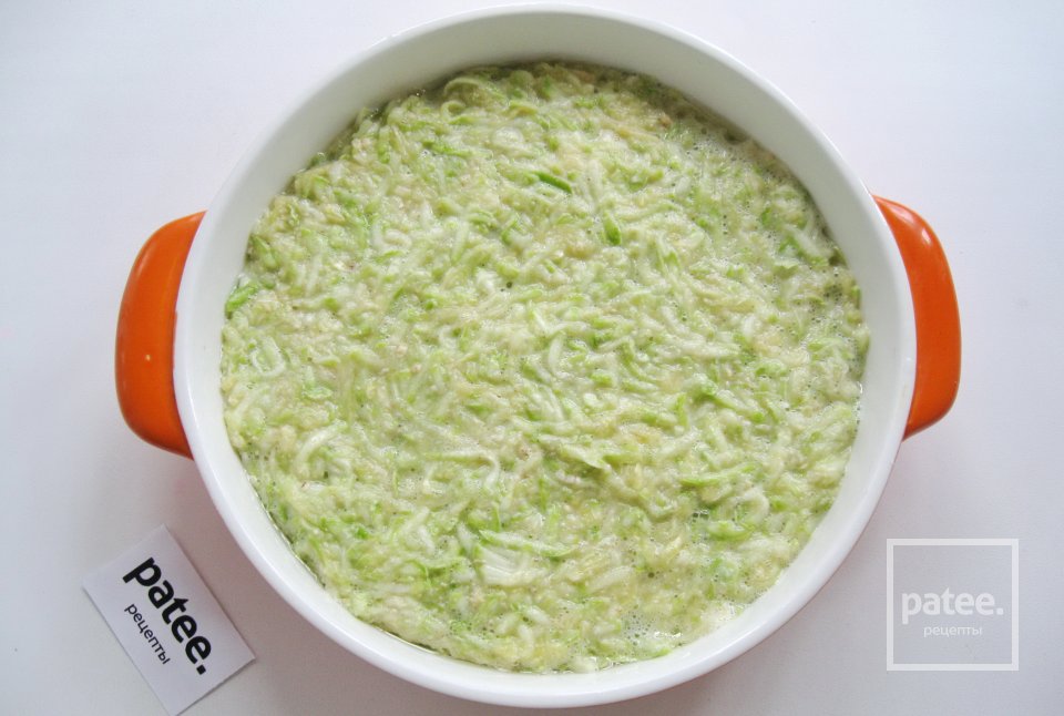 Запеканка из кабачков с овсяными хлопьями и мясными шариками - Шаг 14