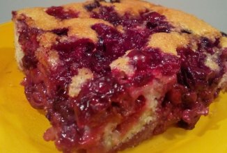 Бруснично-вишнёвый пирог.