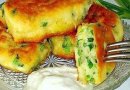 Самые ленивые пирожки с яйцом и зелёным луком.