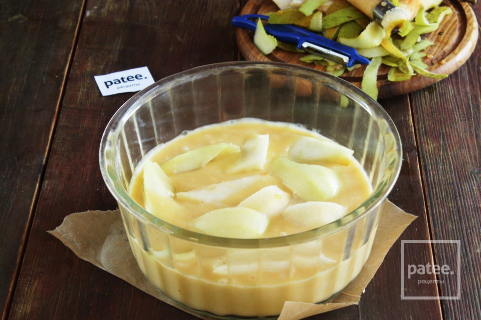 Быстрый пирог с грушами - Шаг 9