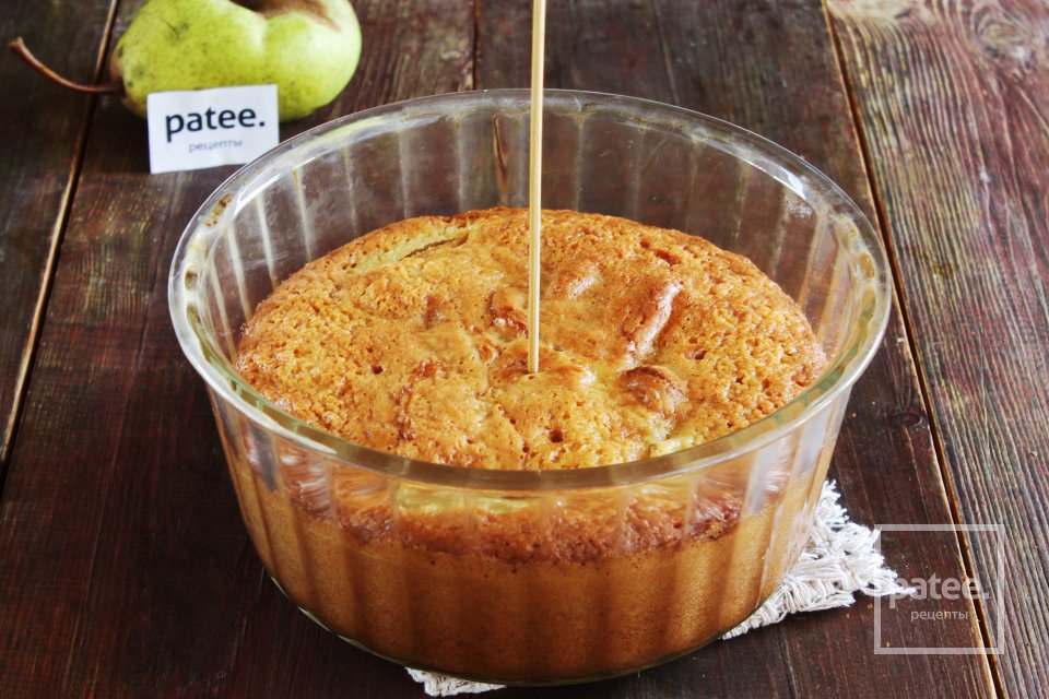 Быстрый пирог с грушами - Шаг 10