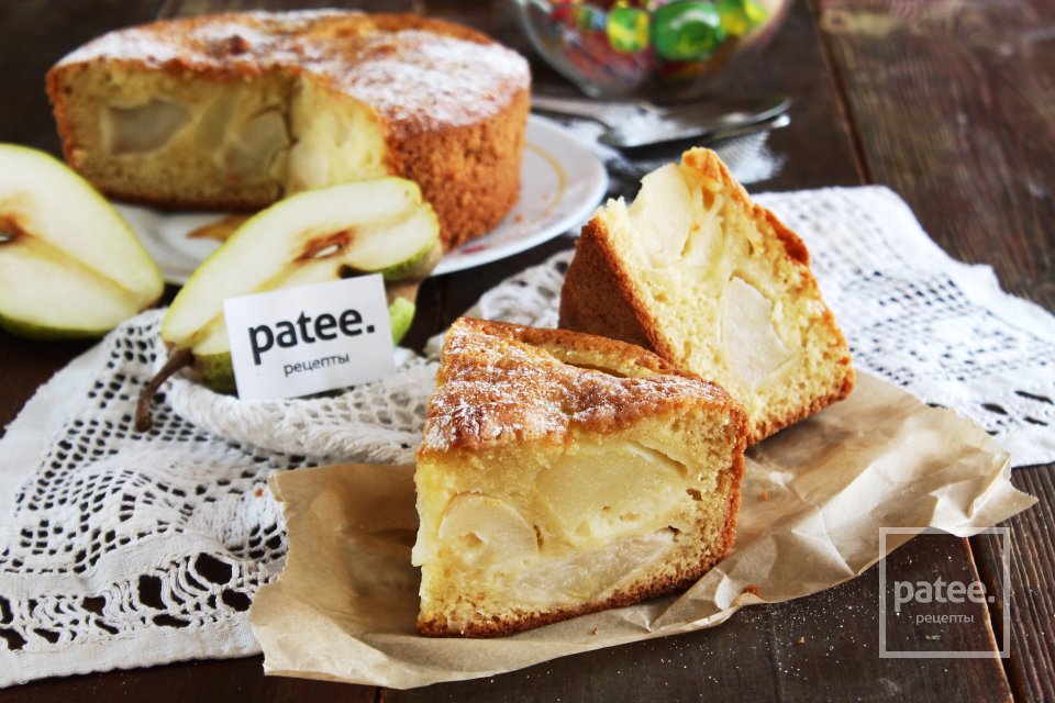 Быстрый пирог с грушами - Шаг 11