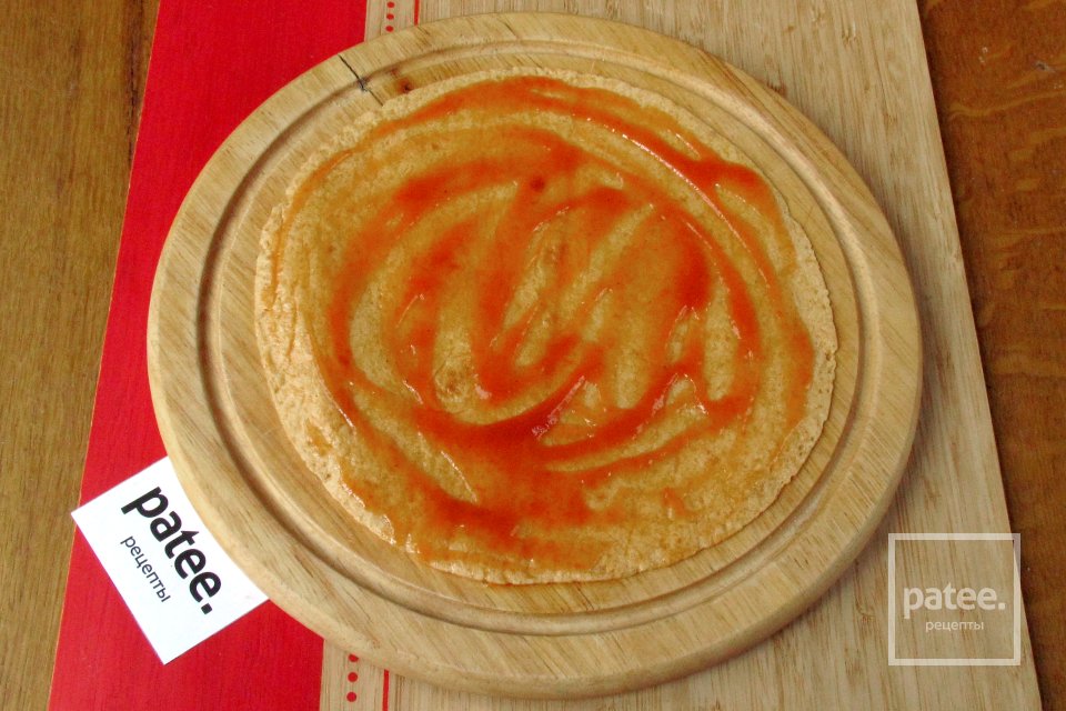 Пицца на тортилье - Шаг 3