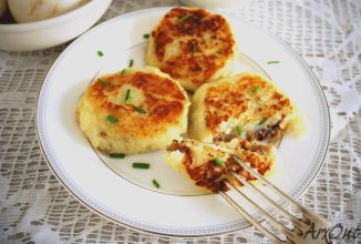 Картофельные зразы с грибами