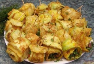 Жареные кабачки "Тещин язык".