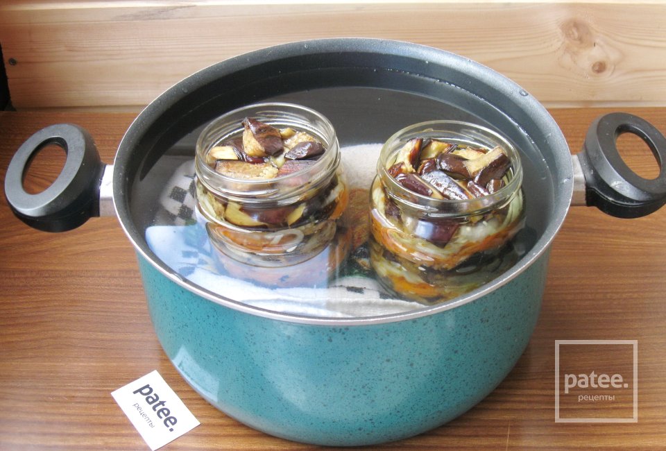 Салат из баклажанов с морковью и луком на зиму - Шаг 12