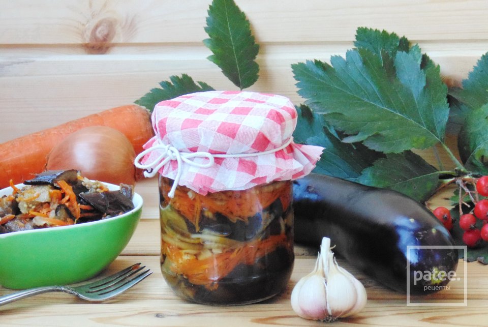 Салат из баклажанов с морковью и луком на зиму - Шаг 13