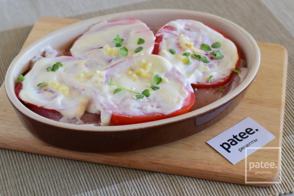 Куриная грудка, запеченная с томатами и баклажанами - Шаг 11