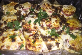 Кабачки с фаршем в духовке
