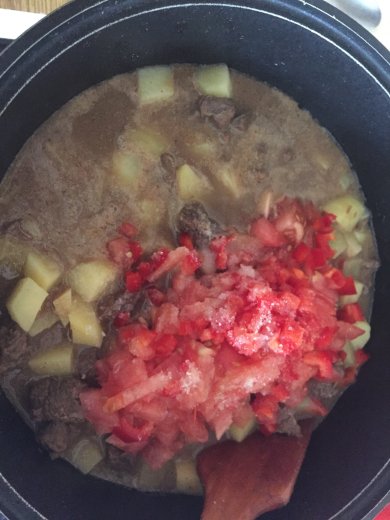 Бограч-венгерский гуляш из говядины - Шаг 12