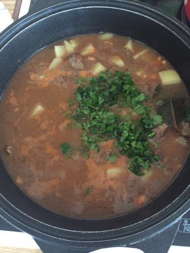 Бограч-венгерский гуляш из говядины - Шаг 14