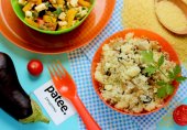 Кускус с грибами и баклажанами