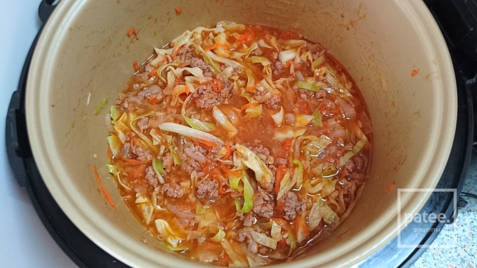 Ленивые голубцы с тремя видами капуст в мультиварке - Шаг 3