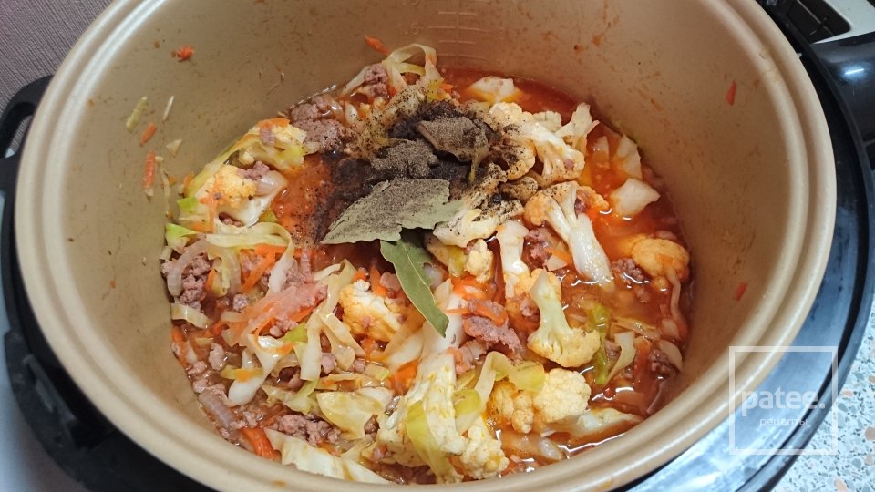 Ленивые голубцы с тремя видами капуст в мультиварке - Шаг 4