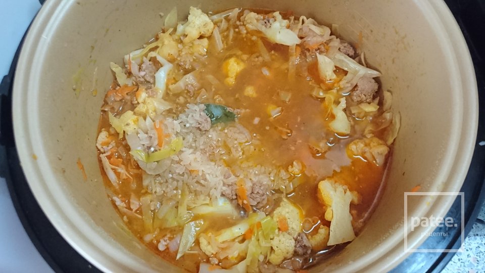 Ленивые голубцы с тремя видами капуст в мультиварке - Шаг 5