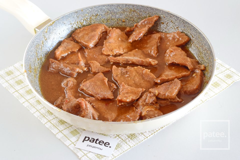 Говядина в соусе терияки - Шаг 11