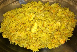 Легкий плов с курицей в мультиварке