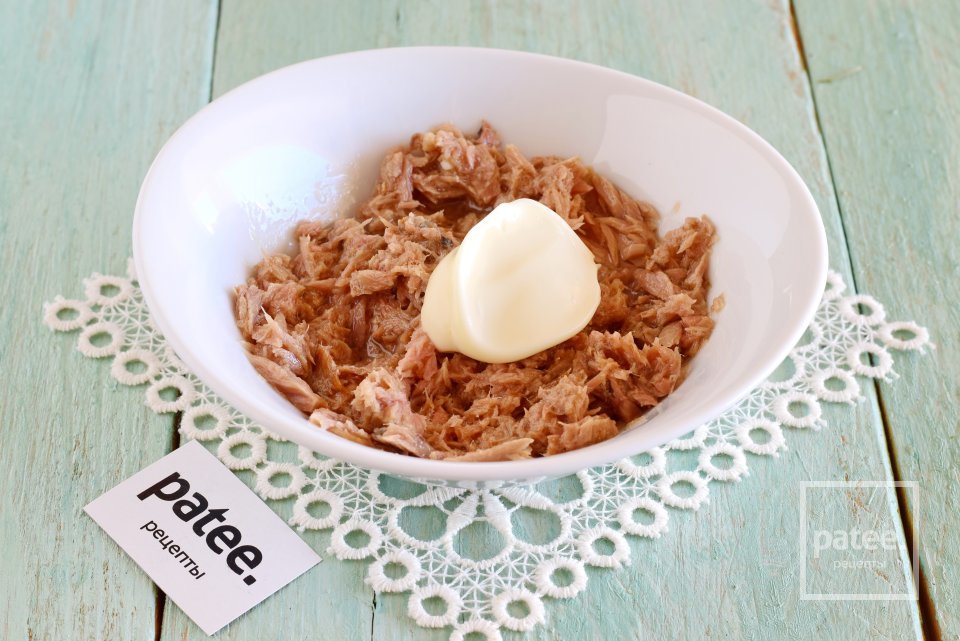 Персики фаршированные тунцовым муссом - Шаг 3