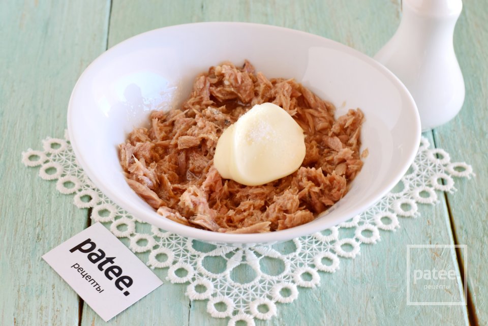 Персики фаршированные тунцовым муссом - Шаг 4