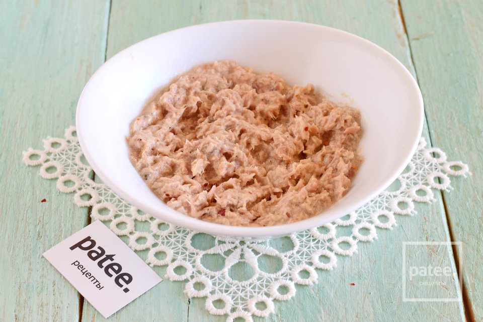 Персики фаршированные тунцовым муссом - Шаг 7