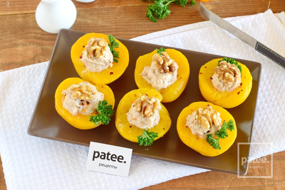 Персики фаршированные тунцовым муссом - Шаг 13