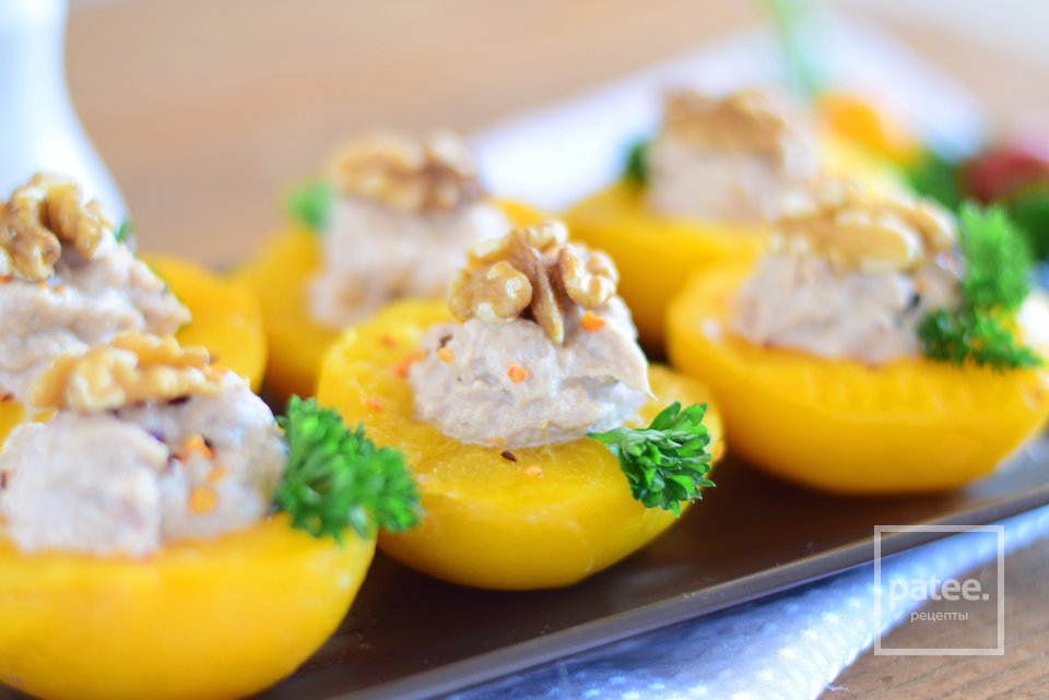 Персики фаршированные тунцовым муссом - Шаг 14