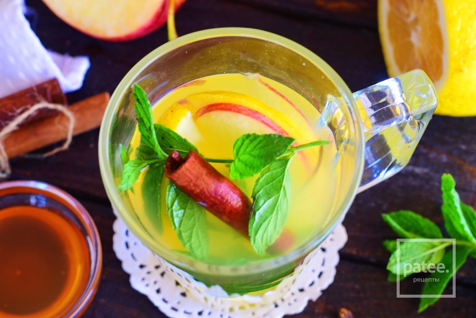 Пряный чай с яблоком, имбирем и цитрусами - Шаг 15