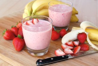 Клубнично-Банановый коктейль