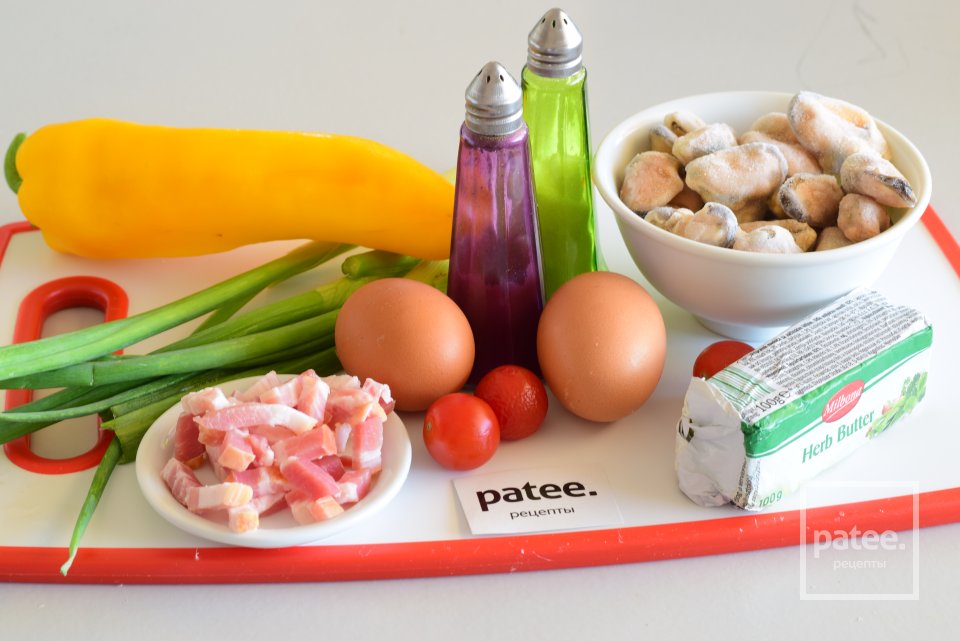 Яичница с мидиями - Шаг 1