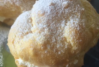 Эклеры с творожной начинкой