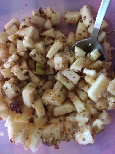 Яблочный рулет в лаваше - Шаг 2